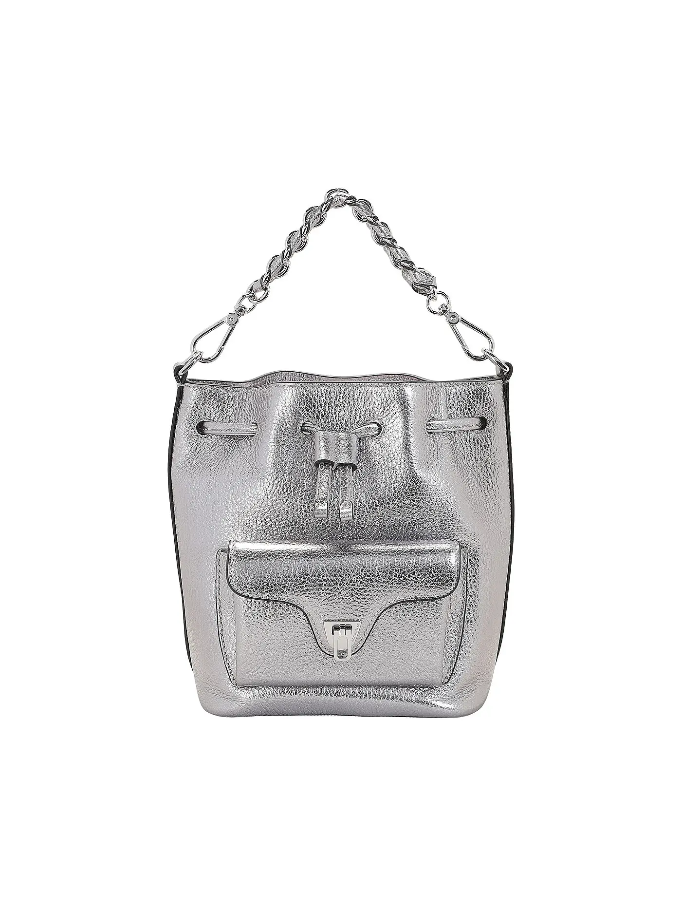 COCCINELLE | Ledertasche - Hobo Bag COCCINELLEBEAT GENERATION | silber